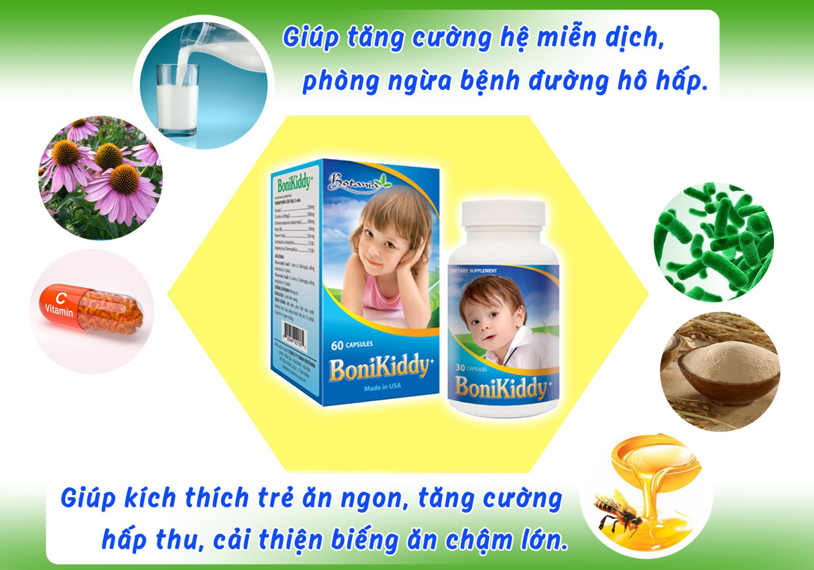 Tác dụng toàn diện của BoniKiddy +