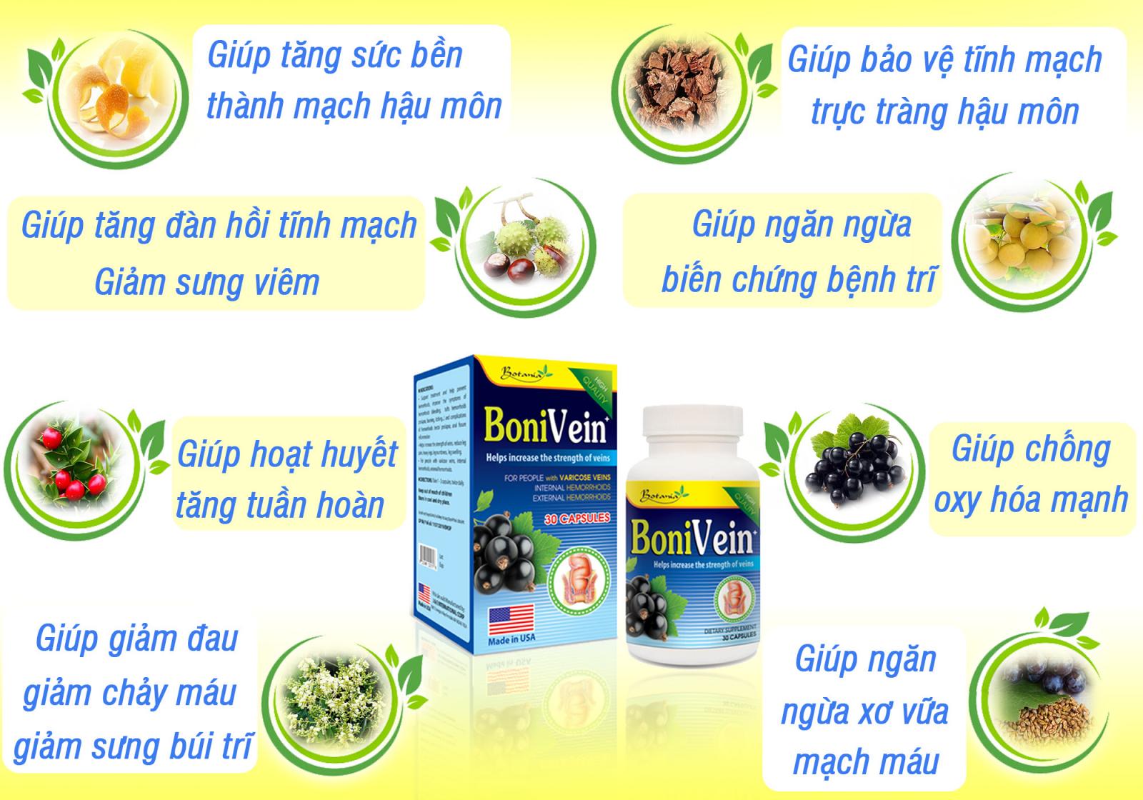 Thành phần của BoniVein +