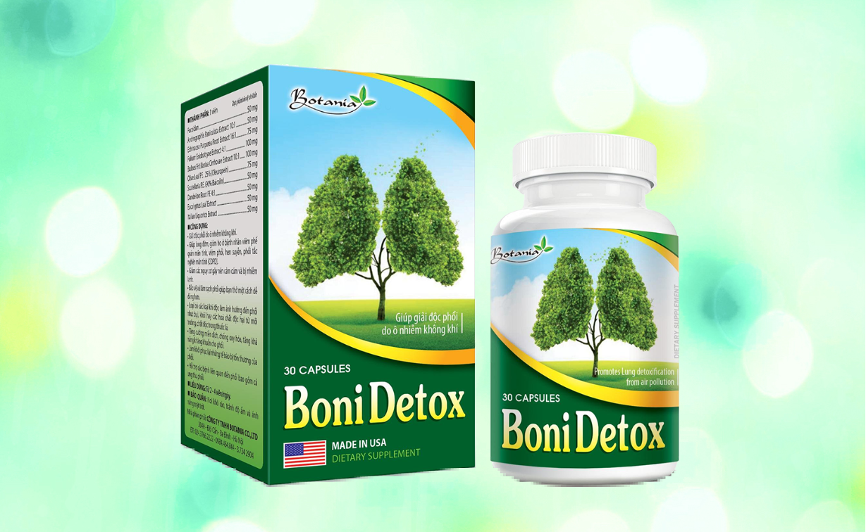 Dùng BoniDetox để giải độc phổi